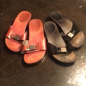 Black Chanel Dr Scholls